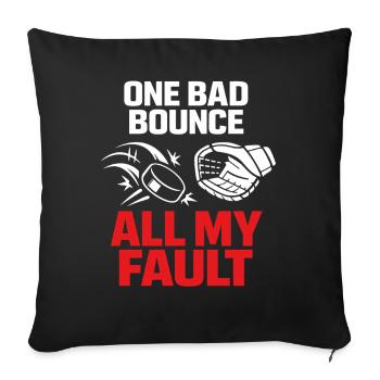 Hockey Goalie Gift Goalie Life Hockey Goalie - Sofa pillowcase 17,3'' x 17,3'' (45 x 45 cm) - black - Front