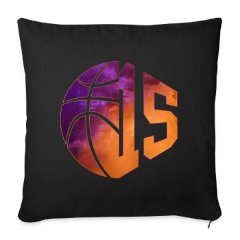NUMÉRO 15 BASKETBALL 15E ANNIVERSAIRE - Housse de coussin décorative 45 x 45 cm - noir - Devant