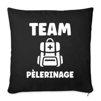 Pèlerinage  - Housse de coussin décorative 45 x 45 cm - noir - Devant