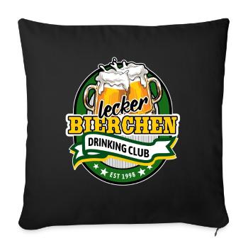 Club de Bière Délicieuse | Bière | Fête des pères - Housse de coussin décorative 45 x 45 cm - noir - Devant