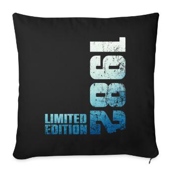 44th Birthday Man Woman 44 Year Old 1982 Gift - Sofa pillowcase 17,3'' x 17,3'' (45 x 45 cm) - black - Front
