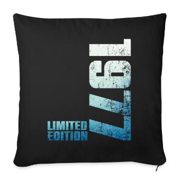 49th Birthday Man Woman 49 Year Old 1977 Gift - Sofa pillowcase 17,3'' x 17,3'' (45 x 45 cm) - black - Front