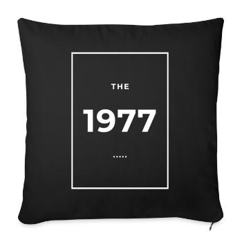 1977 - Legendary since 1977 Limited Edition 1977 - Sofa pillowcase 17,3'' x 17,3'' (45 x 45 cm) - black - Front