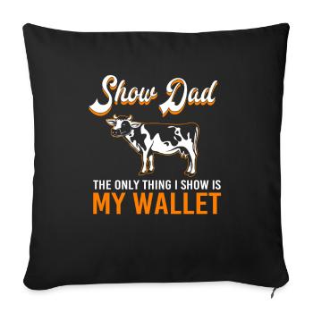 Livestock Breeders - Sofa pillowcase 17,3'' x 17,3'' (45 x 45 cm) - black - Front