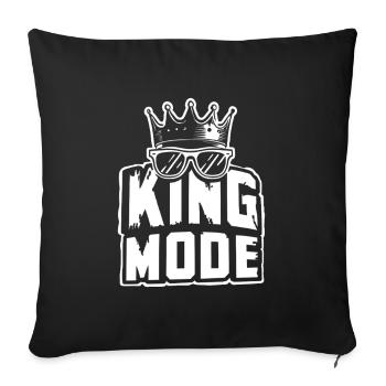 T-shirt drôle du Roi des Échecs pour hommes - Housse de coussin décorative 45 x 45 cm - noir - Devant