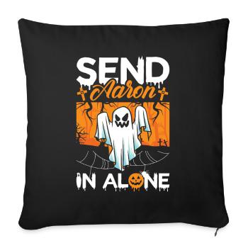Ghost Hunter Halloween English Saying - Sofa pillowcase 17,3'' x 17,3'' (45 x 45 cm) - black - Front