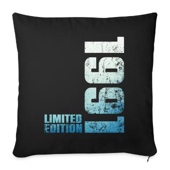 35ème Anniversaire Homme Femme 35 ans 1991 Cadeau - Housse de coussin décorative 45 x 45 cm - noir - Devant