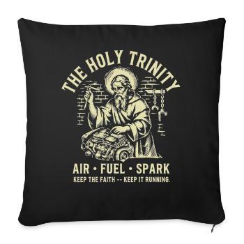 Air Fuel Spark Trinity - Sofakissenbezug 45 x 45 cm - Schwarz - Vorne