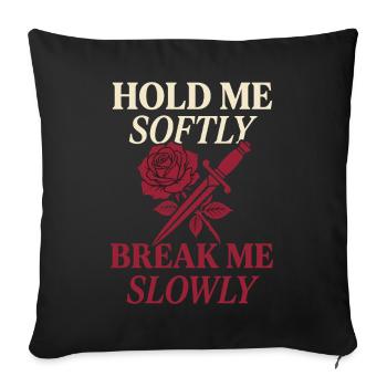 Vampiric Romantic Romance Goth Dark - Sofa pillowcase 17,3'' x 17,3'' (45 x 45 cm) - black - Front