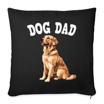 Chemise Papa Chien - Housse de coussin décorative 45 x 45 cm - noir - Devant