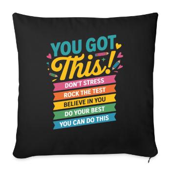You grab the motivational banner - Sofa pillowcase 17,3'' x 17,3'' (45 x 45 cm) - black - Front