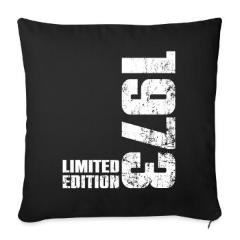 53 Year Old 1973 Birthday Gift Man Woman - Sofa pillowcase 17,3'' x 17,3'' (45 x 45 cm) - black - Front