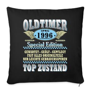 Oldtimer 1996 Spezialedition - Sofakissenbezug 45 x 45 cm - Schwarz - Vorne