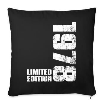 48 Year Old Birthday Gift 1978 Men Women - Sofa pillowcase 17,3'' x 17,3'' (45 x 45 cm) - black - Front