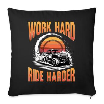 UTV Off Road 4 Wheeler Side by side - Sofakissenbezug 45 x 45 cm - Schwarz - Vorne