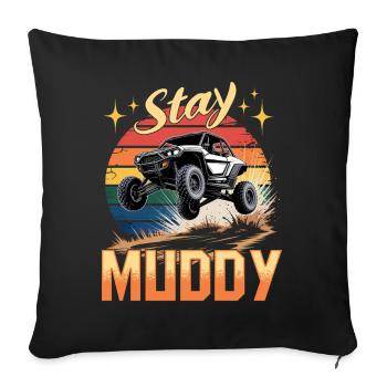 UTV Off Road 4 Wheeler Side by side - Sofakissenbezug 45 x 45 cm - Schwarz - Vorne