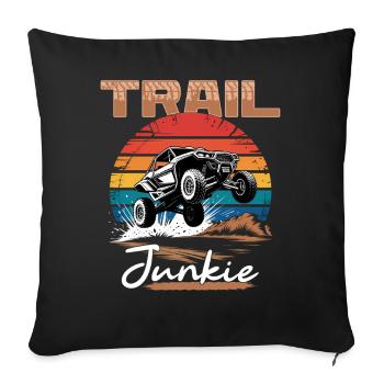 UTV Off Road 4 Wheeler Side by side - Sofakissenbezug 45 x 45 cm - Schwarz - Vorne