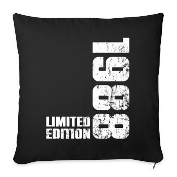 38-jähriges Geburtstagsgeschenk 1988 Mann und Frau - Sofakissenbezug 45 x 45 cm - Schwarz - Vorne