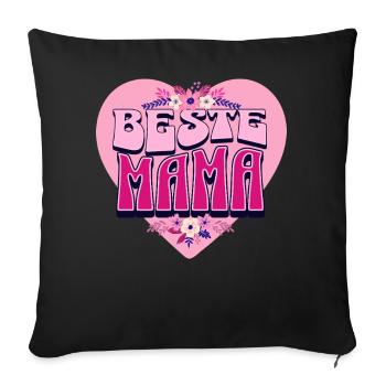 Best Mom – Perfect Mother's Day Gift - Sofa pillowcase 17,3'' x 17,3'' (45 x 45 cm) - black - Front