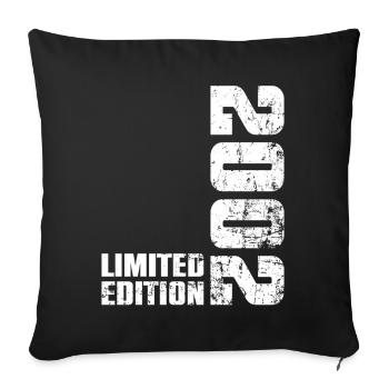 24 Year 2002 Birthday Gift Man Woman - Sofa pillowcase 17,3'' x 17,3'' (45 x 45 cm) - black - Front