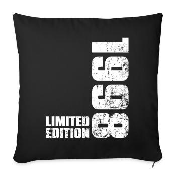 Cadeau d'anniversaire 28 ans 1998 Homme Femme - Housse de coussin décorative 45 x 45 cm - noir - Devant