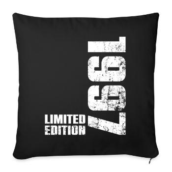 Cadeau d'anniversaire 29 ans 1997 Homme Femme - Housse de coussin décorative 45 x 45 cm - noir - Devant