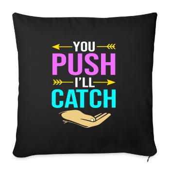 Midwife - Sofa pillowcase 17,3'' x 17,3'' (45 x 45 cm) - black - Front