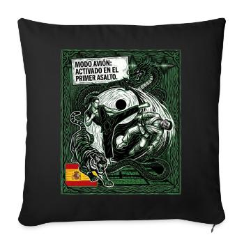 Modo Avion Artes Marciales - Sofakissenbezug 45 x 45 cm - Schwarz - Vorne