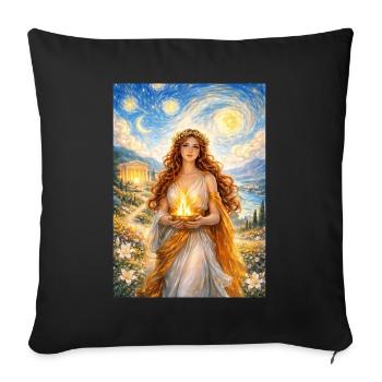 Hestia Starry Night - Sofa pillowcase 17,3'' x 17,3'' (45 x 45 cm) - black - Front