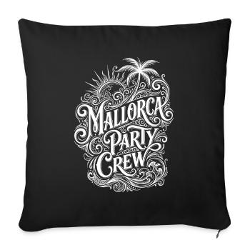 L’équipe de la fête de Majorque dit Malle - Housse de coussin décorative 45 x 45 cm - noir - Devant