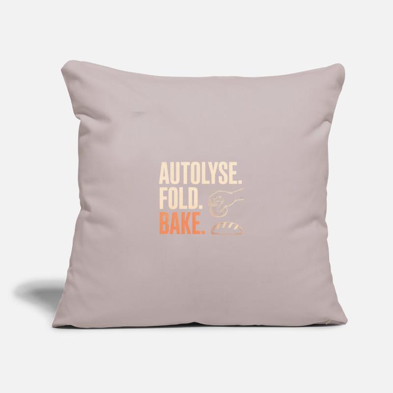 Autolyse Fold Bake Bread Art Sofa pillowcase 17,3'' x 17,3'' (45 x 45 cm)