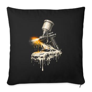 Vehicle Painter Car Painter Painter - Sofa pillowcase 17,3'' x 17,3'' (45 x 45 cm) - black - Front
