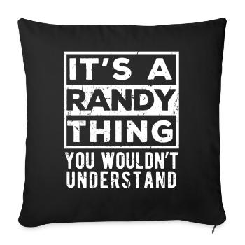 C’est une chose excitante que tu ne comprendrais pas - Housse de coussin décorative 45 x 45 cm - noir - Devant