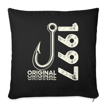 29th Birthday Gift Angler Fishing Man 1997 - Sofa pillowcase 17,3'' x 17,3'' (45 x 45 cm) - black - Front