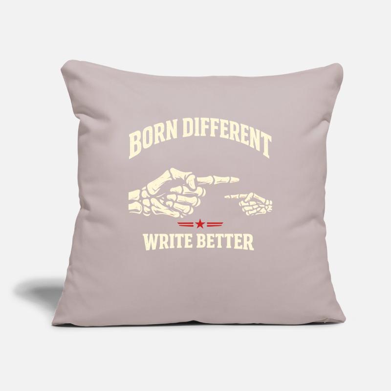 Né différent Housse de coussin décorative 45 x 45 cm
