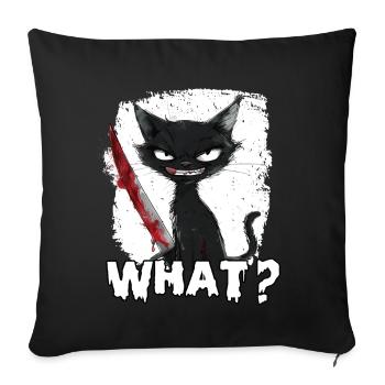 Halloween Decoration Horror Rabbit Holder Gift - Sofa pillowcase 17,3'' x 17,3'' (45 x 45 cm) - black - Front