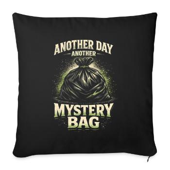 Daily Surprise Pack | Garbage Collection, Humor - Sofa pillowcase 17,3'' x 17,3'' (45 x 45 cm) - black - Front