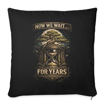 Bonsai tree - Sofa pillowcase 17,3'' x 17,3'' (45 x 45 cm) - black - Front