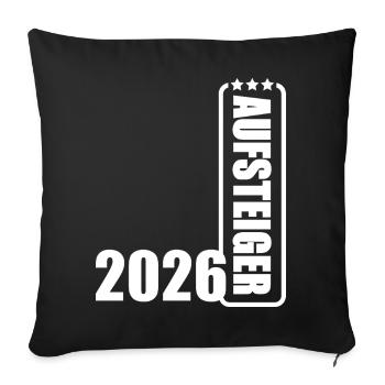 Promoted 2026 Promotion Jersey Promotion 26 - Sofa pillowcase 17,3'' x 17,3'' (45 x 45 cm) - black - Front