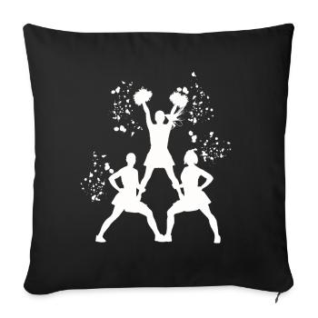 Cheerleader Cheer Mom Cheerleading - Sofa pillowcase 17,3'' x 17,3'' (45 x 45 cm) - black - Front
