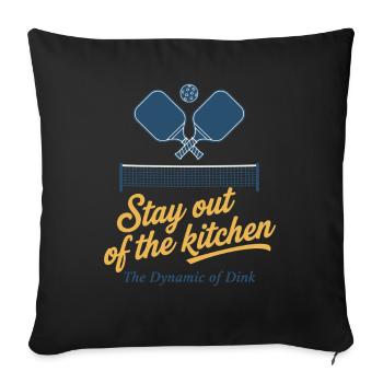 Pickleball Player Love Pickleball Stay Out Of The - Sofa pillowcase 17,3'' x 17,3'' (45 x 45 cm) - black - Front