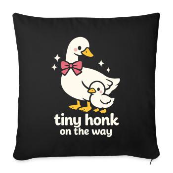 Tiny Honk - Sofa pillowcase 17,3'' x 17,3'' (45 x 45 cm) - black - Front