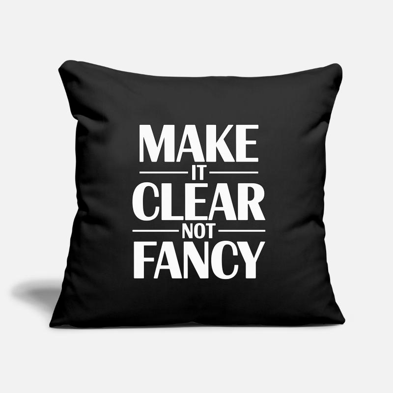 Designer Educator Make It Clear Visual Designer Sofa pillowcase 17,3'' x 17,3'' (45 x 45 cm)