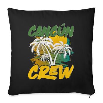 Cancun Crew - Sofa pillowcase 17,3'' x 17,3'' (45 x 45 cm) - black - Front