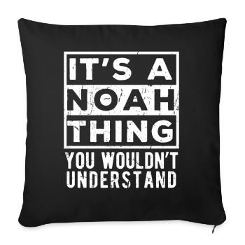 C’est une chose de Noah que tu ne comprendrais pas - Housse de coussin décorative 45 x 45 cm - noir - Devant