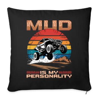UTV Off Road 4 Wheeler Side by side - Sofakissenbezug 45 x 45 cm - Schwarz - Vorne