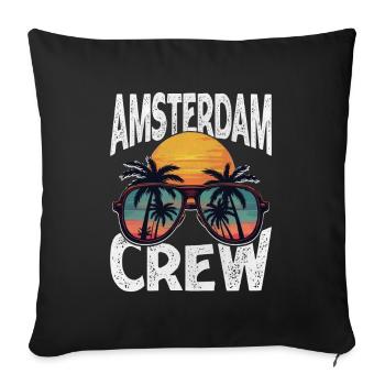Amsterdam Crew - Sofa pillowcase 17,3'' x 17,3'' (45 x 45 cm) - black - Front