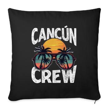 Cancun Crew - Sofakissenbezug 45 x 45 cm - Schwarz - Vorne