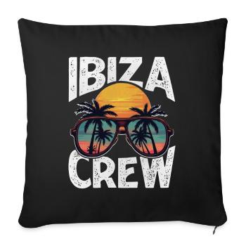 Équipage Ibiza - Housse de coussin décorative 45 x 45 cm - noir - Devant