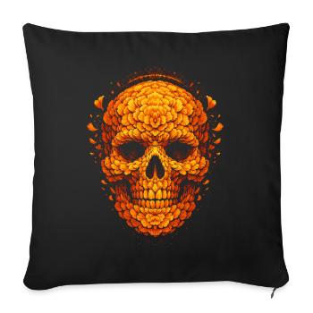 Día de los Muertos - Sofa pillowcase 17,3'' x 17,3'' (45 x 45 cm) - black - Front